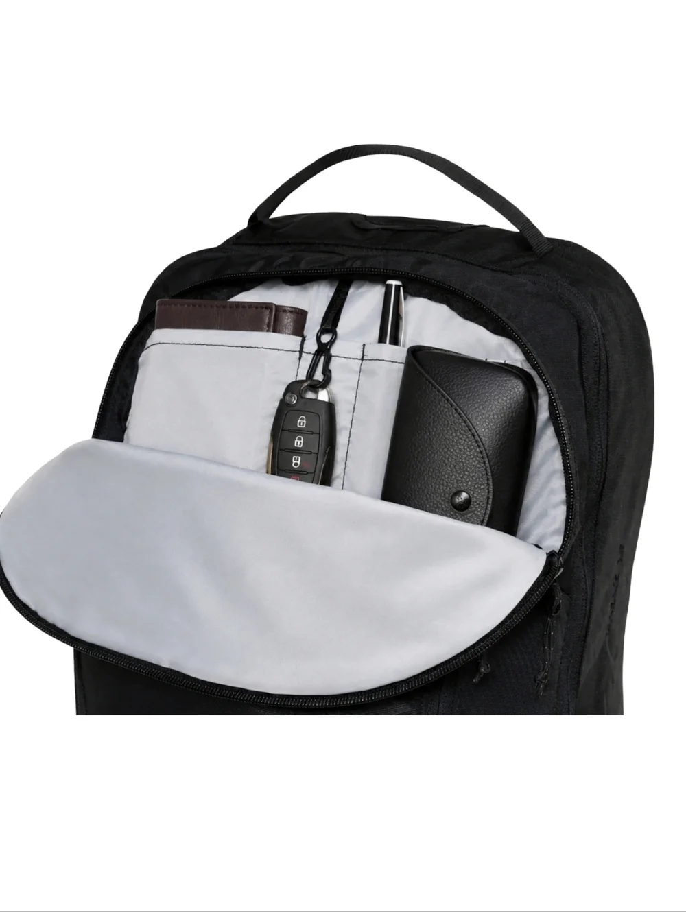 SMRTFT Lightweight Daily Backpack Unisex Black Tech EDC Laptop‎ Travel Bag NWOT